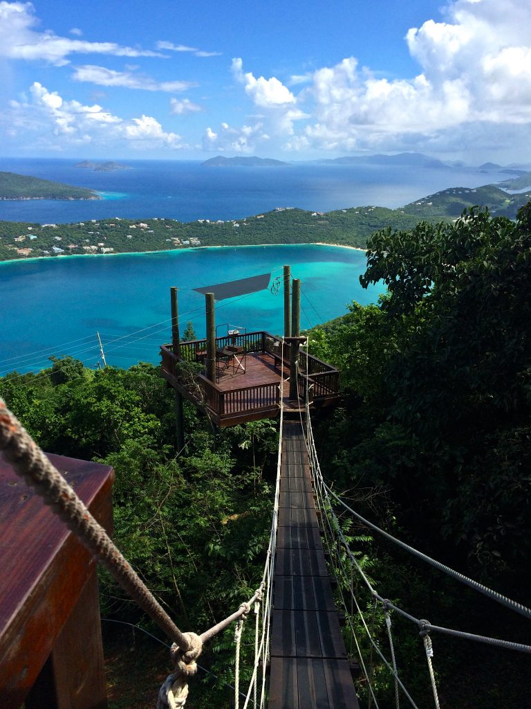 Caribbean, St. Thomas, Virgin Islands, Zip Line